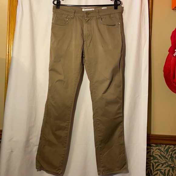 Men's chino pants tan/green - Picture 2 of 6